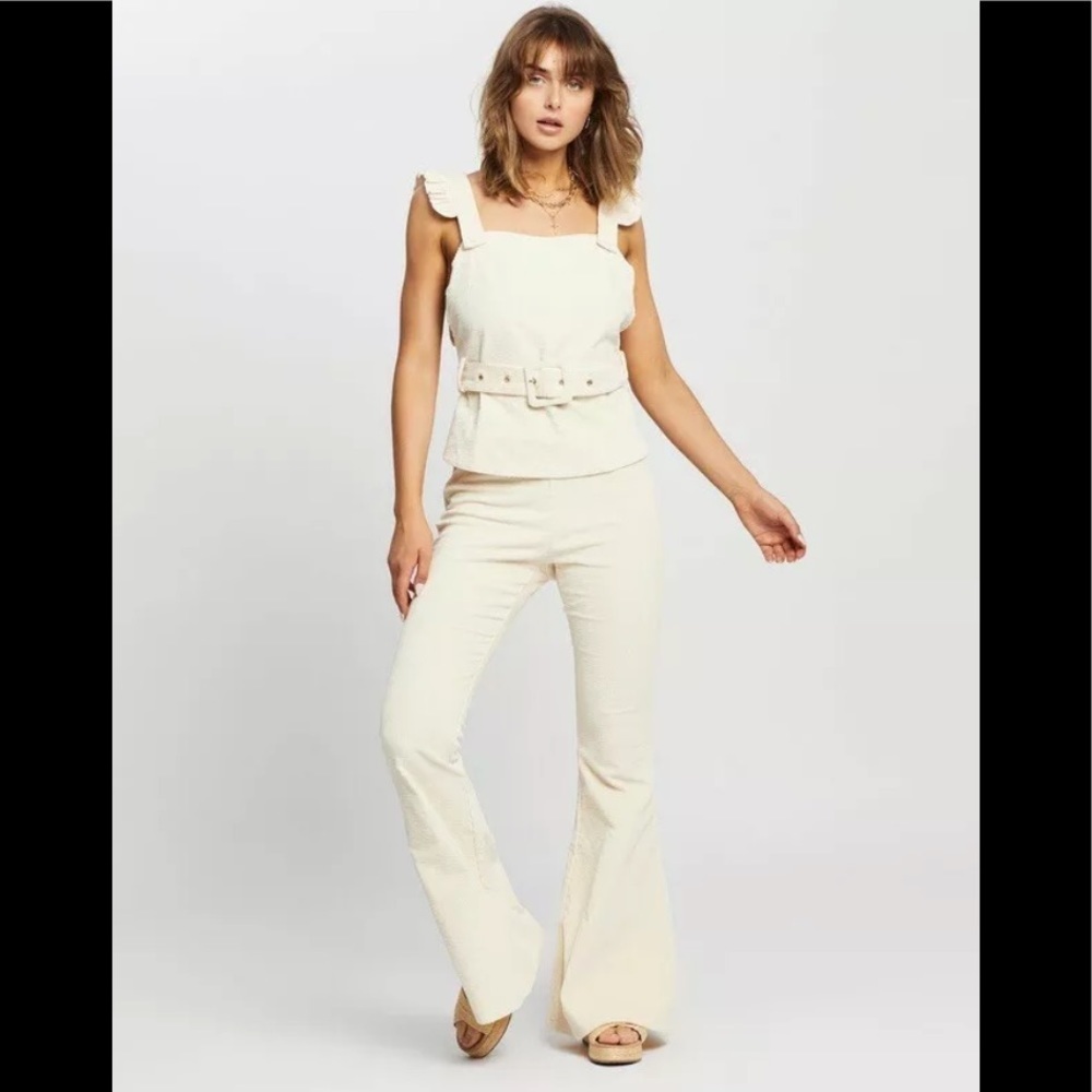 NWOT Anthropologie Lenni the label Lykke Pull up Corduroy Pants Medium